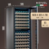 Винный шкаф Meyvel MV141PRO-KST2 компрессорный двухзонный